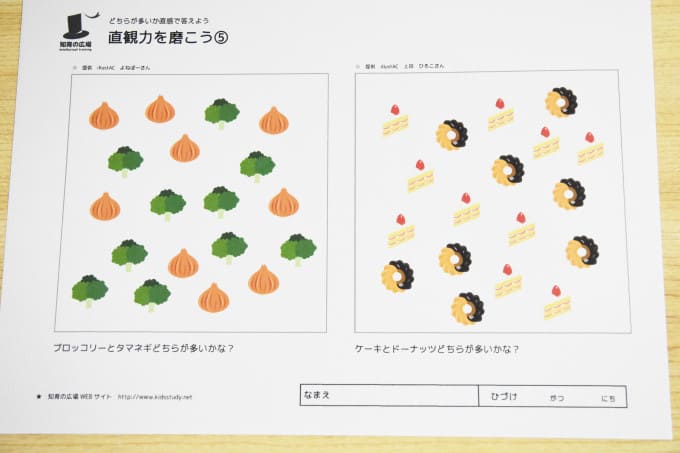 無料幼児教材プリント知育の広場