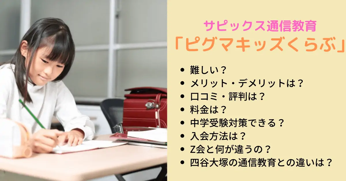 ピグマキッズくらぶ　3年生と4年生　計24か月