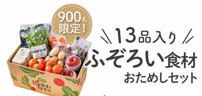 【ふぞろい野菜箱】1,980円お試しキャンペーン