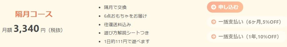 トイサブの料金