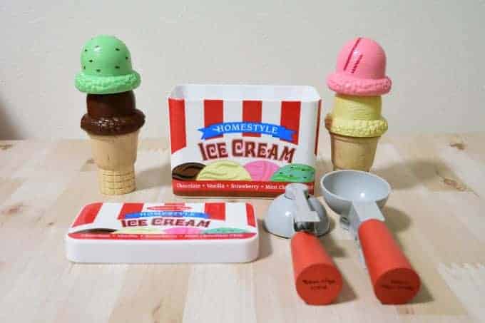 トイサブでレンタルしたアイスクリームセット
